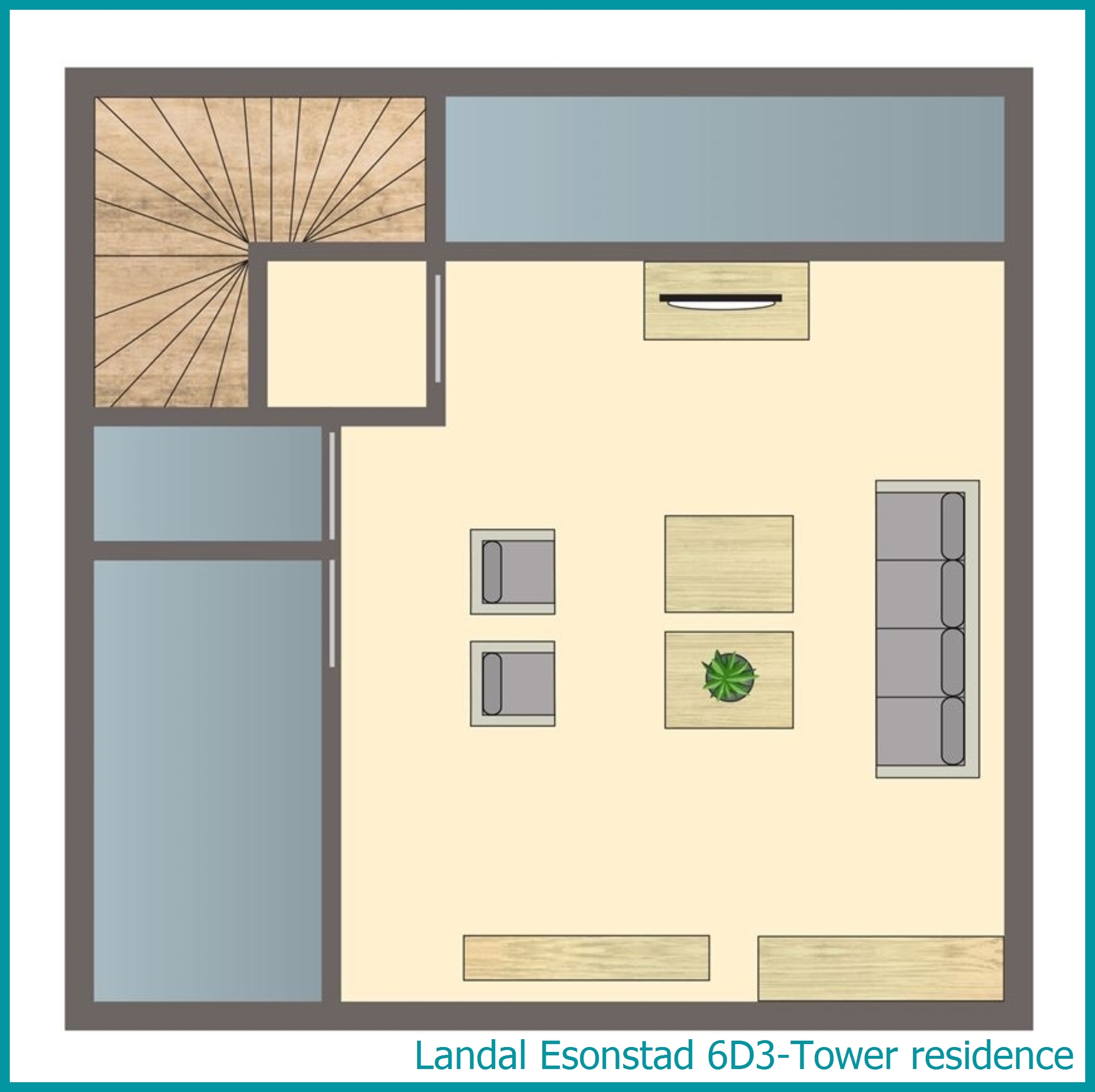 6-person residence 6D3-Tower residence at Esonstad